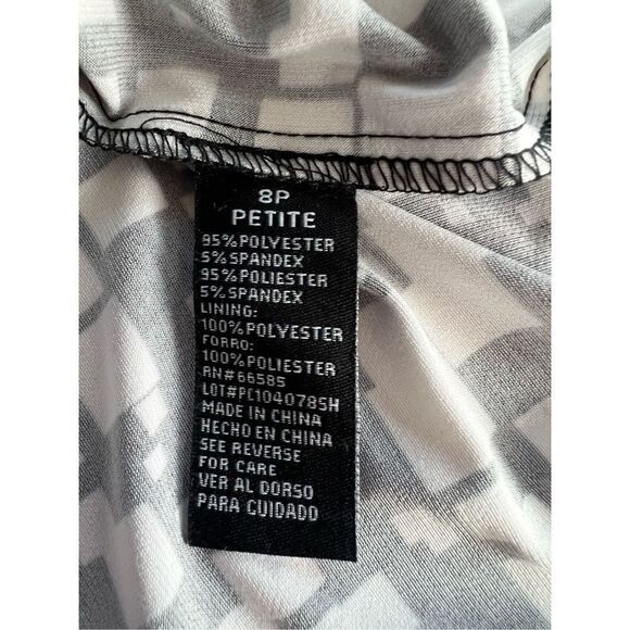 Perceptions size 8P sleeveless pleated pullover dress - Picture 10 of 10